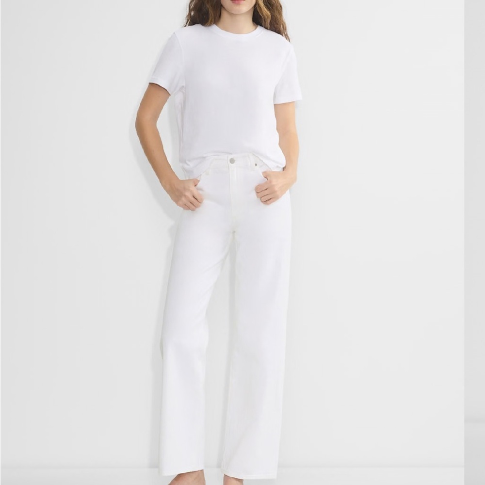 The Farrah high rise white jean.